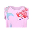 thumbnail image 6 of Girls Dress Pink Rainbow Mermaid Princess Puff Sleeve Tulle Casual 6 Years, 6 of 8
