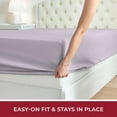 thumbnail image 4 of Mellanni Fitted Sheet with up to 16" Deep Pocket Soft Microfiber, 1 Piece Queen, Lavender, 4 of 7