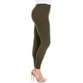thumbnail image 2 of 24/7 Women's Plus Size Comfort Apparel Comfortable Ankle Length Plus Size Leggings, 2 of 4