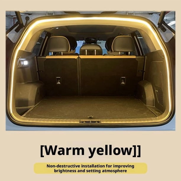 Tira de luces LED dinámicas para maletero de coche, con sensor automático, para iluminación interior o maletero, fácil instalación Q6Z5