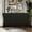 Black, variant on Smooth wooden arc legs, advanced storage - Serve as console table in modern spaces