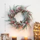 thumbnail image 2 of Christmas Wreath Artificial Pinecone Red Berries Garland Decoration Hanging Front Door Wall Tree Ornament christmas garland, 2 of 5