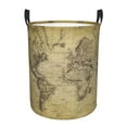 thumbnail image 2 of Goofa Vintage World Map Printed Circular Hamper,Laundry Basket with Handles,Storage Baskets Foldable,Large Capacity Laundry Hamper-Small, 2 of 8