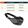 thumbnail image 4 of Breathable Mesh Dog Muzzle for Medium Dogs, Anti Bite Bark Scavenge Licking Pet Mouth Guard, Soft Airy Comfortable Muzzle for Grooming Walks, Black, 4 of 6