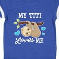 thumbnail image 4 of Inktastic My Titi Loves Me with Sloth and Hearts Boys or Girls Baby Bodysuit, 4 of 5