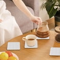 thumbnail image 7 of Xecao Cute Rabbit for MDF Cork Coaster 4 Pcs,Drink Coasters,Suit for House Warming Gifts New Home ,Coffee Table Decor-Square, 7 of 7