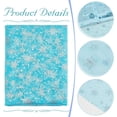 thumbnail image 4 of Tela de organza plateada con estampado de copos de nieve (4 yardas) - Tela transparente de nailon azul cielo con estampado navideño de copos de nieve (59,1 pulgadas de ancho), 4 of 9