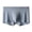 Grey, variant on Men's Ice Silk Printed Boxer Briefs Breathable Cool Underwear Mid Rise Stretch Boxers Purple XL