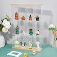 thumbnail image 5 of Clear Minifigures Display Case Acrylic Display Case with Black Base 3 Tier Showcase with 4 Grids Wall Mounted Storage Box for Dolls Building Block Minifigures 38x7x38cm Clear, 5 of 7