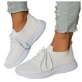 thumbnail image 2 of Women Thick-Soled Solid Sneakers Casual Mesh Walking Shoes Lightweight Sport Shoes Tennis Sneakers for Women Stylish, 2 of 8