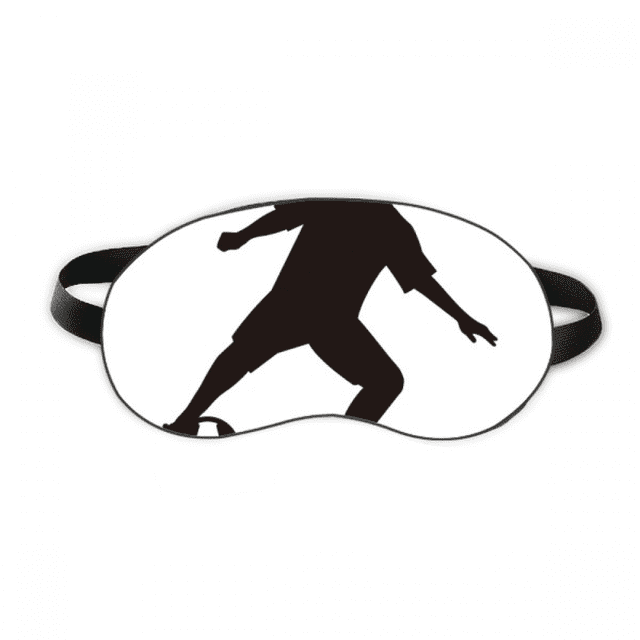 Outline Soccer Football Sports Sleep Eye Shield Soft Night Blindfold Shade Cover