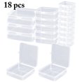 thumbnail image 1 of 18PCS Clear Storage Case Plastic Storage Container Case Storage Box for Jewelry, 1 of 10