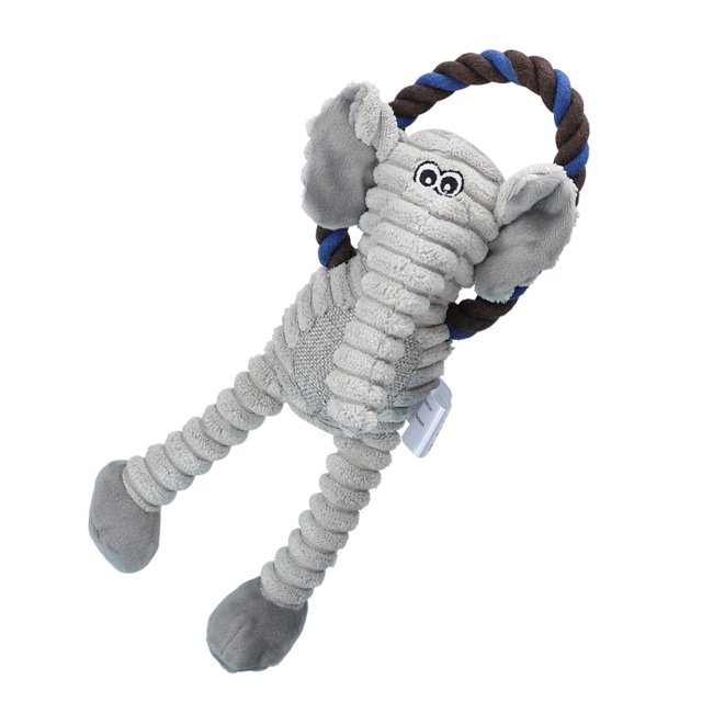 Juguete con sonido para perros, juguete de limpieza de dientes de perro con sonido para mascotas de felpa suave, juguete para masticar para perros construido para precisión