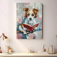 thumbnail image 4 of Parson Russell Terrier Decor Poster Unframe, Parson Russell Terrier Dog Canvas Wall Art, Dog Reading Book Canvas Print Painting Poster Wall Decor Dog Lovers Gifts, 4 of 6