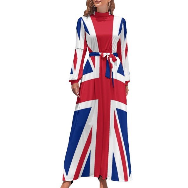 Vestido largo Union Jack Vestido largo de mujer elegante y chic