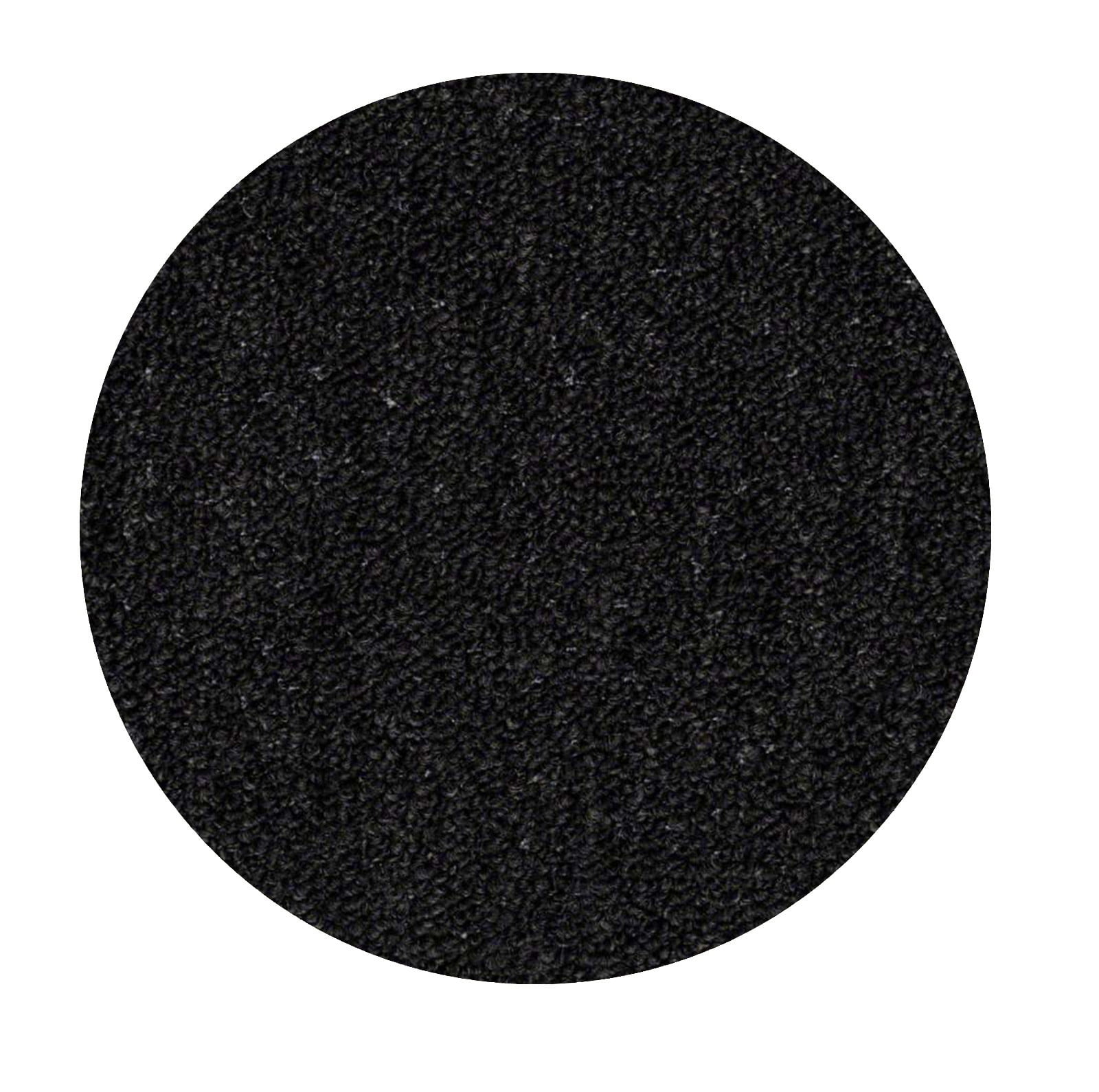 Saturn Collection Kids Favorite Indoor Outdoor Black Color 9' Round Area Rug