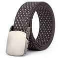 thumbnail image 1 of Men Belt Nylon Fashion Alloy Work Belt Web Belt with Automatic Slide Buckle, 1 of 10