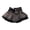 #119-Black, variant on Women's Summer Solid Color Denim Half Skirt With Lace Hem And Patchwork