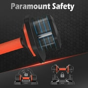 FED fitness Adjustable Dumbbells Set 25LB A Pair Dumbbells Weights, 5 in 1 Free Weights 5/10/15/20/25lb/50lb Dumbbell with Anti-Slip Handle, Suitable for Home Gym Exercise Equipment