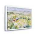 thumbnail image 3 of Designart 'Abstract Blossoming Green Fields In Countryside ' Country Framed Canvas Wall Art Print, 3 of 5
