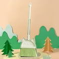 thumbnail image 5 of Children's Brooms and Dustpan Set, Household Cleaning Supplies, Stainless Steel Handle Brooms with Dustpan Combo for Home Office, Space-Saving Polypropylene Broom and Pan Set with 180° Rotatable Head, 5 of 7