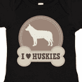 thumbnail image 4 of Inktastic Husky Dog I Love Huskies Boys or Girls Baby Bodysuit, 4 of 5