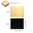 thumbnail image 2 of Uxcell Welding Lens 4.33" x 3.54" Shade 11 Glass Replacement Lens Gold Coated, 2 of 6