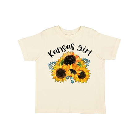 

Inktastic Kansas Girl with Sunflowers Gift Toddler Toddler Girl T-Shirt