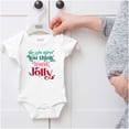 thumbnail image 5 of Christmas You Think You're Jolly Baby Bodysuit Jumper Girls Brisco Brands NB, 5 of 6