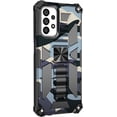 thumbnail image 3 of Slim Fit Phone Case for Samsung Galaxy A23 4G/5G, Army Camouflage Case with Military Grade Protection Drop-Tested and Built-in Kickstand Cover for Samsung Galaxy A23,MC Navy Blue, 3 of 10