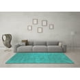 thumbnail image 3 of Ahgly Company Indoor Rectangle Oriental Turquoise Blue Industrial Area Rugs, 6' x 9', 3 of 4