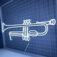 thumbnail image 3 of Trumpet Neon Sign, Musical Instrument Class Store Wall Art, 3 of 4