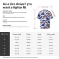 thumbnail image 5 of Fuzoiu Butterflies1 Print Men's Casual Short,Men's Short Sleeve Shirt,Mens Casual Button Down Shirts,Cuban Collar Summer Shirt for Beach, Vacation, and Outdoor Activities-XX-Large, 5 of 5