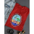 thumbnail image 3 of Surf Beach Sun Flamingo Shaped T-Shirt Women -Image by Shutterstock, Female 3X-Large, 3 of 4