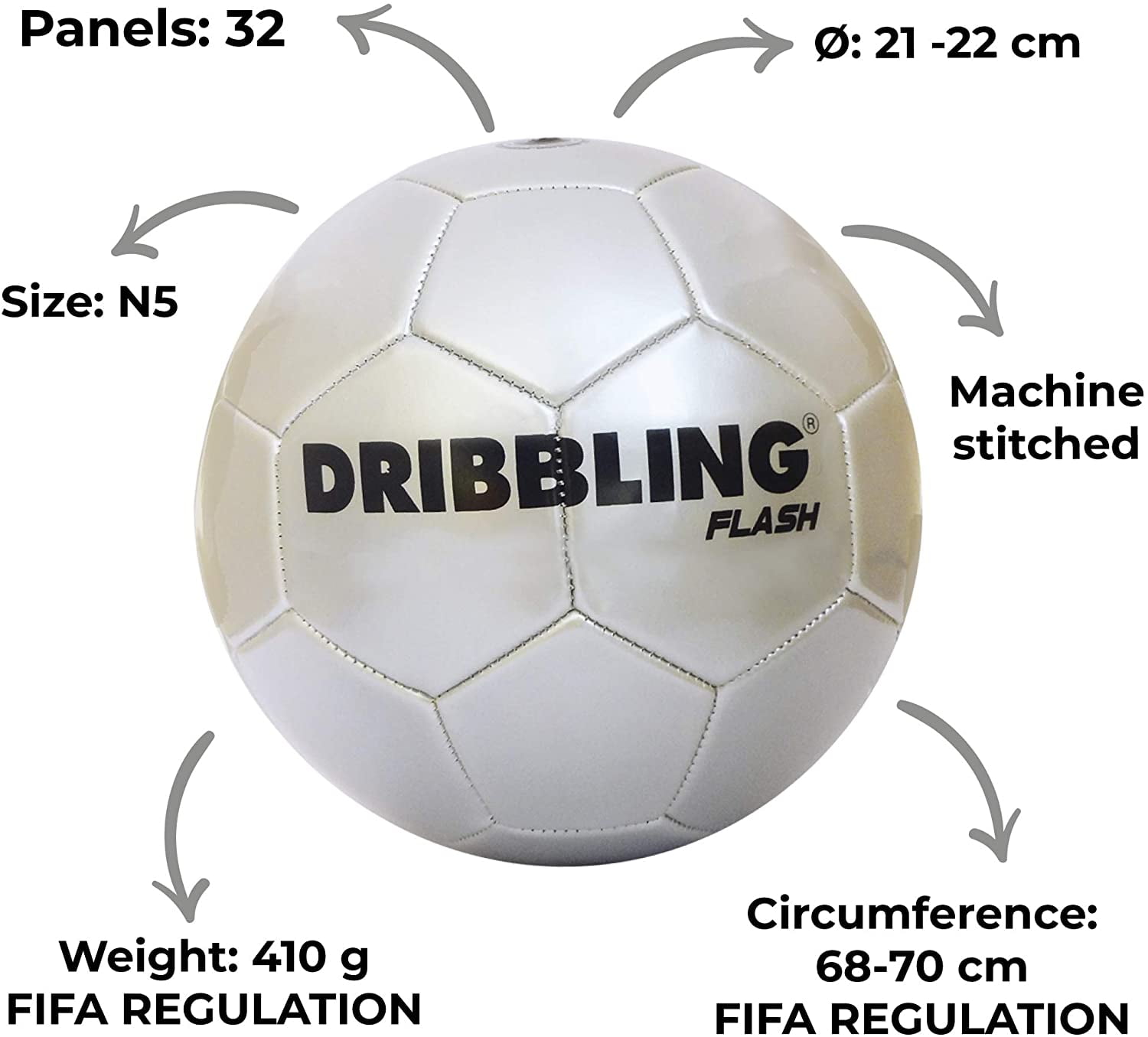 Drb Dribbling Soccer Training Flash Ball Wit Air Pump Official Size N 5 Machine Sewed Durable Pvc Thread Lining Smooth Re Creative For Colleges High School Walmart Com Walmart Com