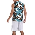 thumbnail image 2 of Pofeuu Lilies Flowers Print Basketball Jersey, Shirts for Men Youth Basketball Jersey Crew Neck-4X-Large, 2 of 6