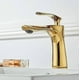 thumbnail image 4 of Bathroom Sink Faucet Single Handle Brass Gold Chrome Gold Finish Single Handle with Sink, 4 of 4