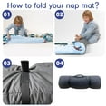 thumbnail image 5 of KAINSY Custom Toddler Nap Mat for Daycare Cot Bedding - Baby Ocean Theme Nap Mats with Custom Name, Preschool Kindergarten Children Sleeping Bag with Blanket, Pillow, 5 of 8