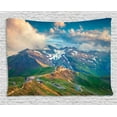 thumbnail image 1 of Mountain Tapestry, Grossglockner High Alpine Road in Austria European Landscape Wanderlust Theme, Wall Hanging for Bedroom Living Room Dorm Decor, 60W X 40L Inches, Multicolor, by Ambesonne, 1 of 2