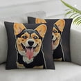 thumbnail image 3 of BANET Just a Girl Who Loves Dogs Throw Pillow Covers Set of 2 Puppy Sweet Funny Dog Pillow Covers  Modern Farmhouse Home Decorative Pillow Cases Cushion Cover for Sofa Living Room Office 22x22in, 3 of 7