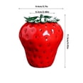 thumbnail image 2 of Pot à Bonbons à la Fraise avec Couvercle, Pot à Biscuits en Céramique, Mignon Vase à Fleurs, Boîte de Rangement pour Aliments, 2 of 8