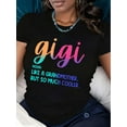 thumbnail image 1 of Camiseta informal de cuello redondo con estampado del alfabeto Gigi, tejido de punto, elastano, ajuste cómodo para todas las estaciones. Ideal para adultos, hombres, mujeres, adolescentes y jóvenes. C, 1 of 6