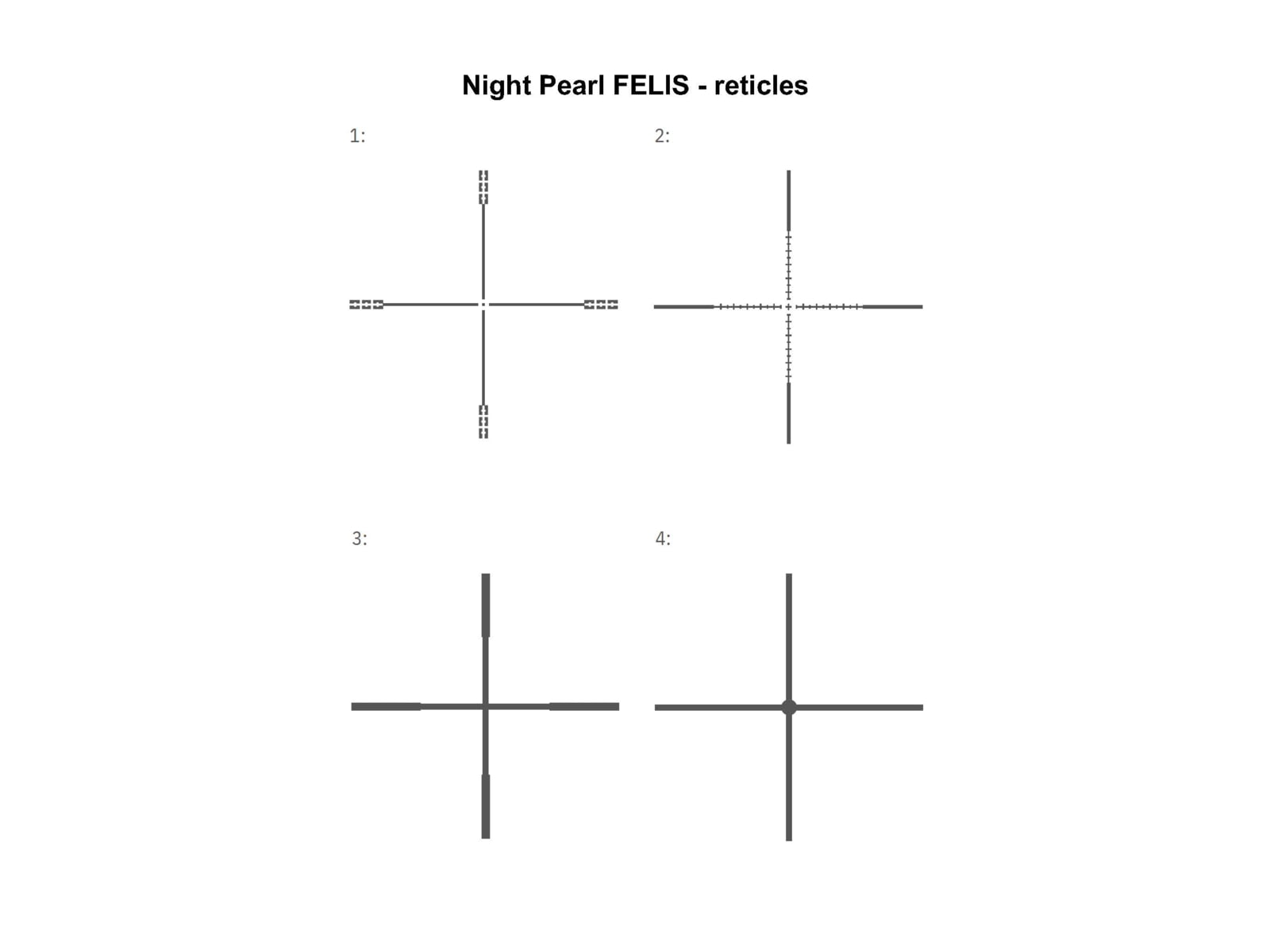 NIGHT PEARL Felis 4-16x22mm Rifle Scope, Second Focal Plane