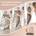 thumbnail image 4 of RADIATA Foldable Hanging Egg Chair, No Stand, Brown Wicker Rattan Swing with Cushion , Indoor/Outdoor, 350 lb Capacity, 4 of 9