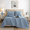 Gray, variant on Shubozy Ultrasonic Reversible Quilt Sets, Lightweight Full/Queen Bedspread with Pillow Shams – Soft All-Season Bedding Coverlet, Black, Queen:90" x 98
