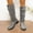 Gray, variant on Women's Slouchy Knee High Boots Comfortable Wide Calf Platform Flat Tall Boot Stylish Round Toe Fall Winter Casual Boots for Women Black 6.5(38)