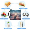 thumbnail image 5 of Haosy 3 Pack Reusable Ziploc Bags BPA Free Healthy Food Storage Bag Leakproof Sandwich Snack Freezer Bags Elk under Night Sky, 5 of 7