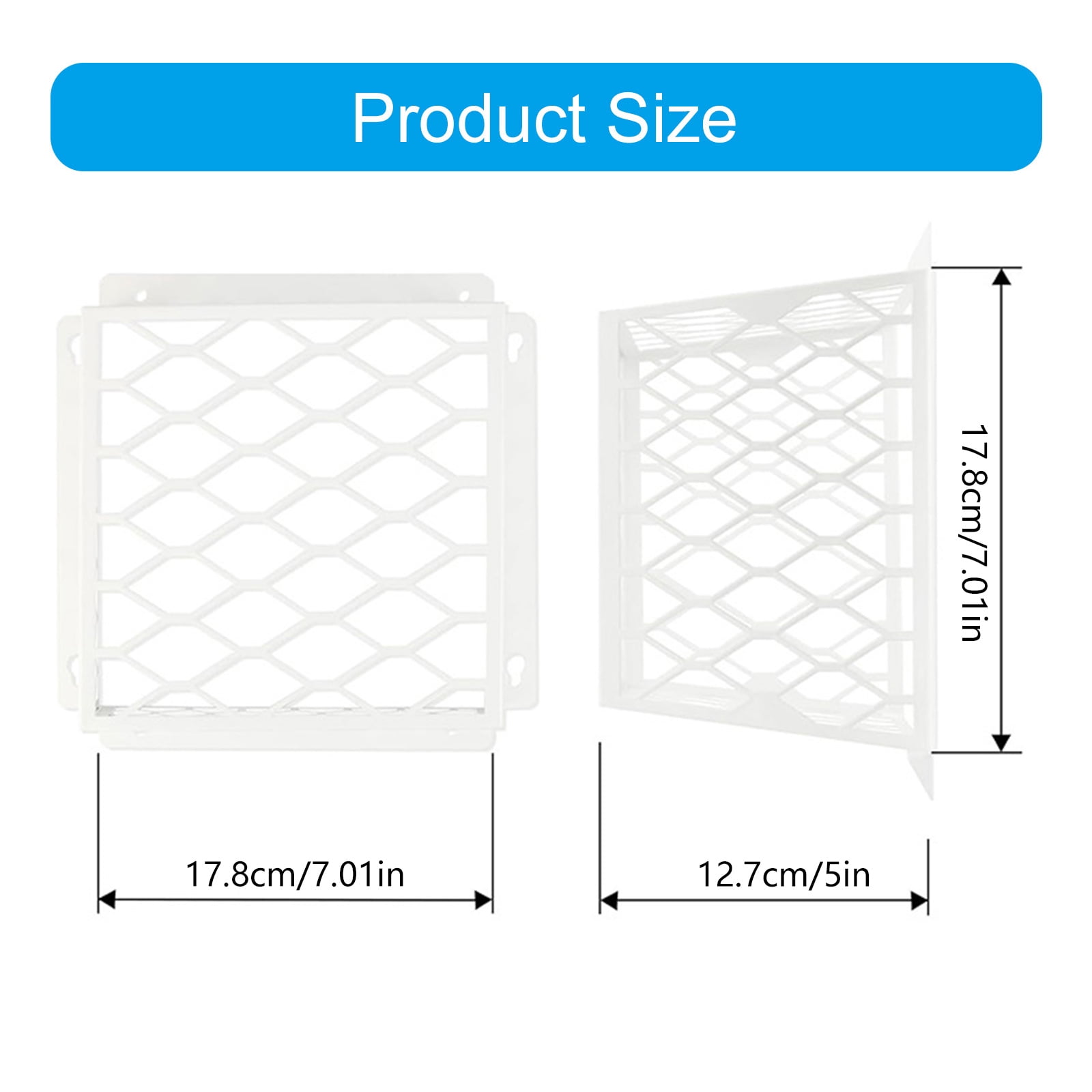 RUISINERY 2pieces Dryer Vents Bird Guard Drying Systems Protector Dryer Vents Covers Guard Carbon Steel Ventilation Bird Cage Endurin