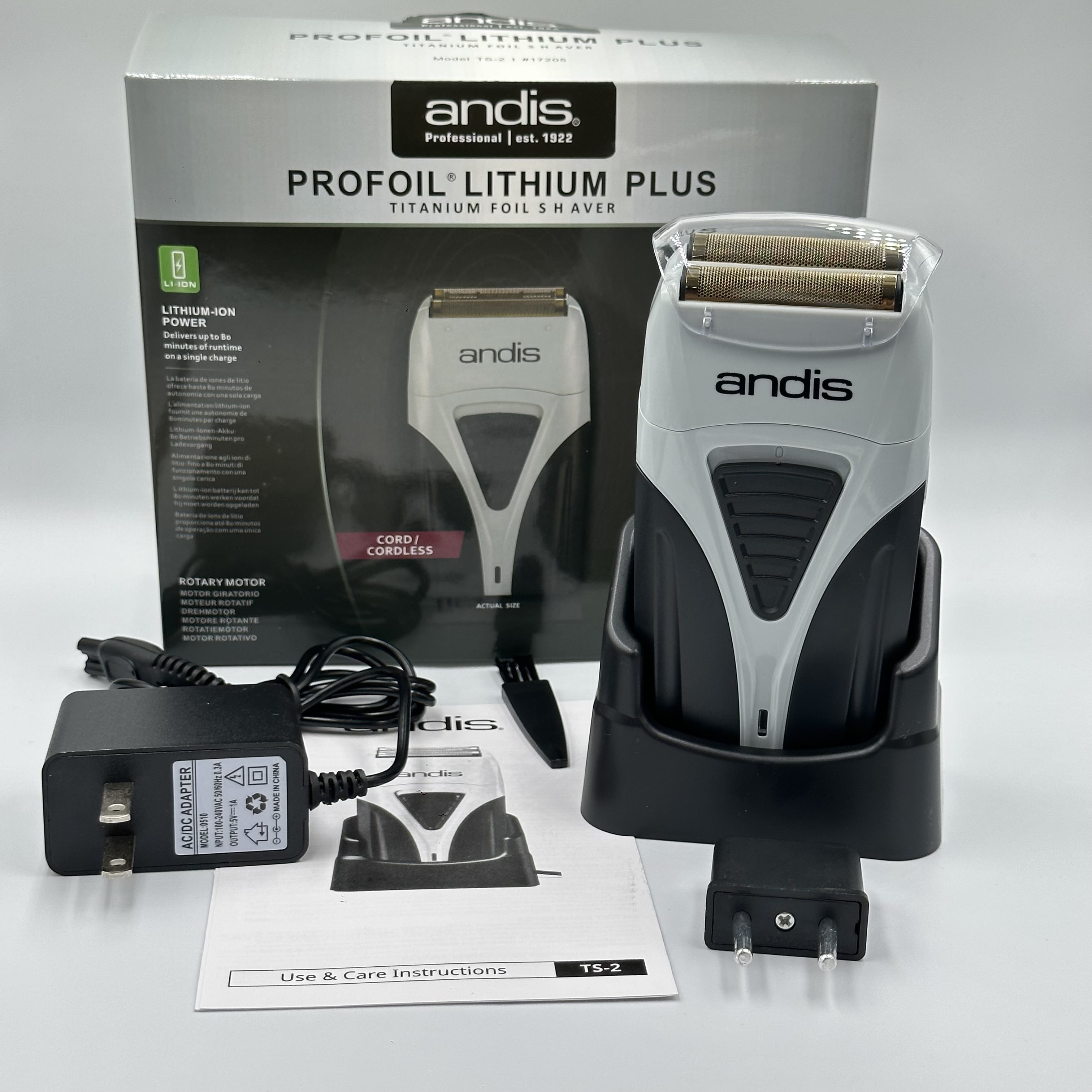 Original Andis Profoil Lithium Plus 17205 Barber Hair Cleaning