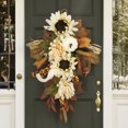 thumbnail image 4 of Precio sorpresa!Hoja de arce blanca de girasol, decoración colgante de puerta, accesorios para festivales, colgante de pared de ventana colgante, 4 of 8